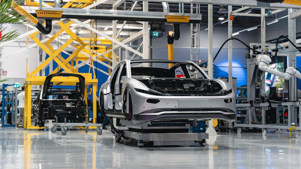 A Lightyear 0 is built at the automaker's factory in Finland