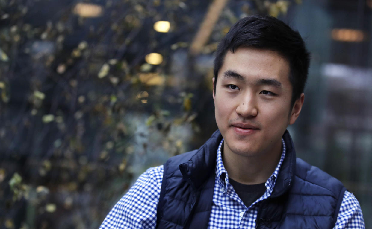 "I’m from the sovereign nation of Queens, New York,” Rhodes scholar Jin Park joked. (ASSOCIATED PRESS)