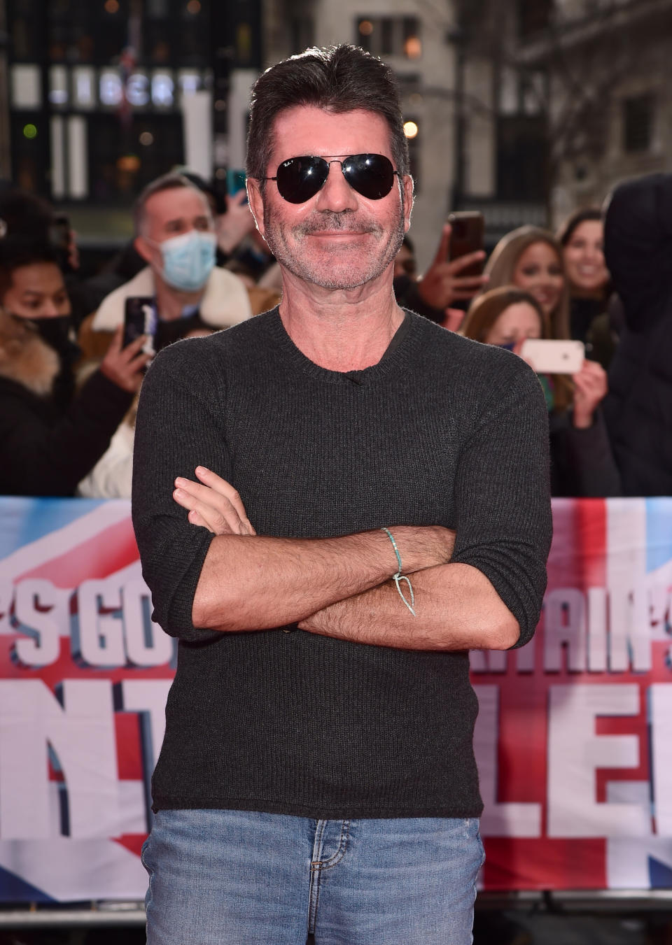 LONDON, ENGLAND - JANUARY 18: Judge Simon Cowell attends the Britain's Got Talent Auditions at the London Palladium on January 18, 2022 in London, England. (Photo by Eamonn M. McCormack/Getty Images)