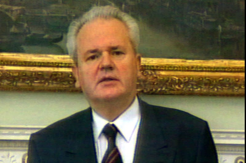 On February 12, 2002, former Yugoslav President Slobodan Milosevic went on trial at The Hague, Netherlands, on charges of genocide and war crimes in Bosnia, Croatia and Kosovo. UPI File Photo