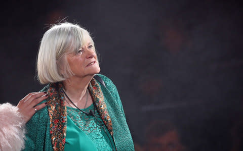 Ann Widdecombe finishes in second place during the 2018 Celebrity Big Brother Final  - Credit: Wireimage