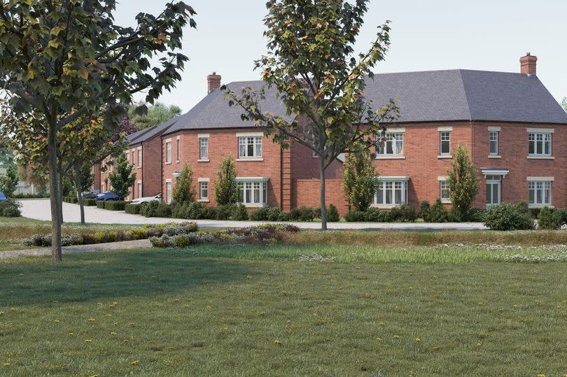 CGI images of homes to be built at the former RAF Upwood