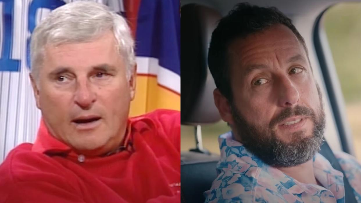  Bob Knight and Adam Sandler. 