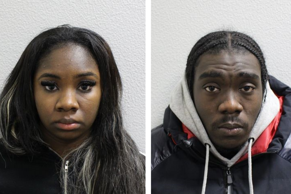 Renee Cox (L) and Donnell Morgan (Met Police)