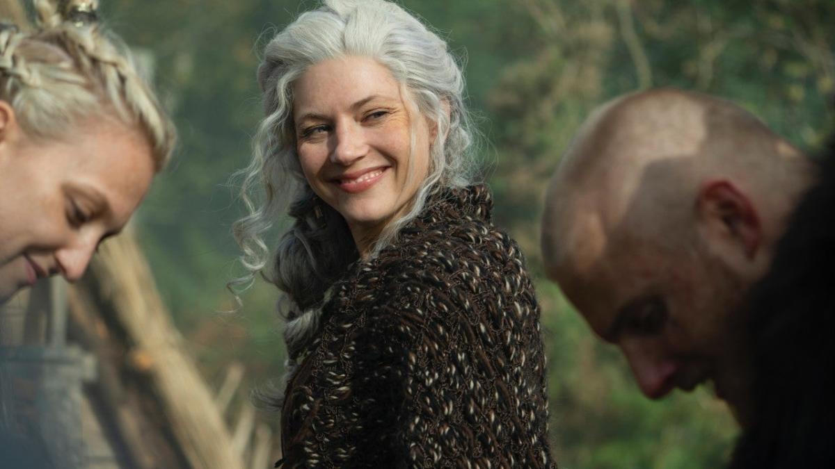 Lagertha reacts as 'Vikings' Bjorn and Ivar the Boneless reunite