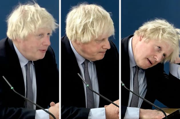 Boris Johnson at the Covid Inquiry