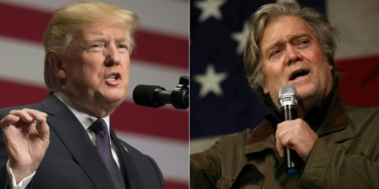 The gloves are off between US President Donald Trump and his former chief strategist Steve Bannon -- a brawl sparked by excerpts from a new book making shocking claims about the Trump White House