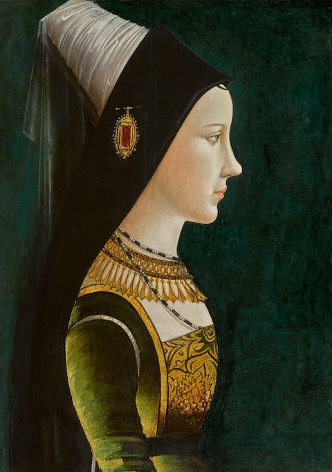 Betherlandish or South German School, late 15th Century, Portrait of Mary Burgundy, oil on oak panel - Credit: Courtesy of Sotheby's 
