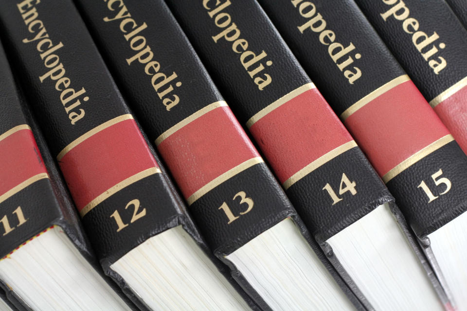 stock images of encyclopedias