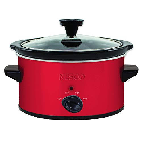 NESCO SC-150R, Oval Slower Cooker, Red, Ceramic, 1.5 quart, 120 watts (Amazon / Amazon)