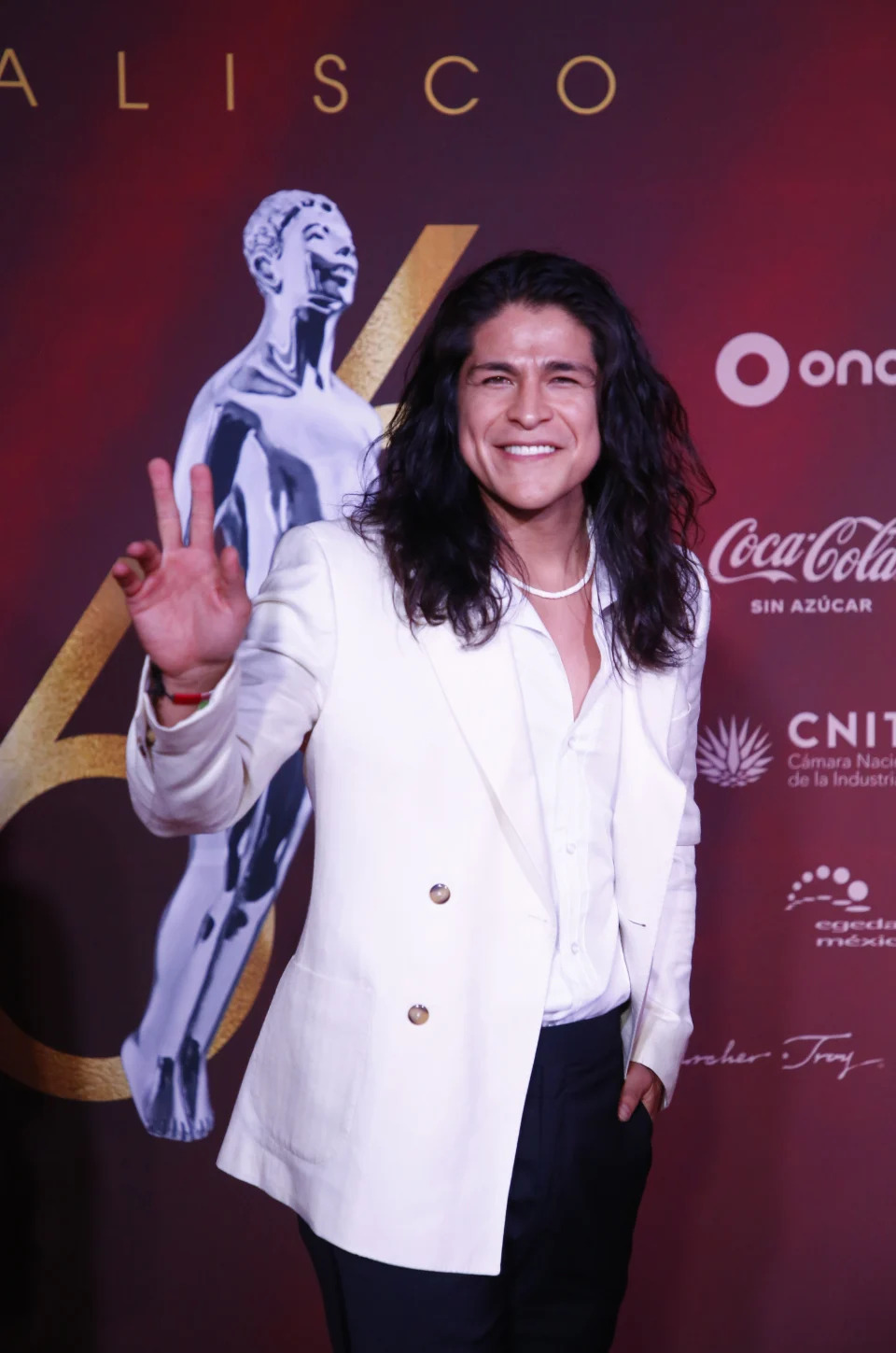 GUADALAJARA, MEXICO - SEPTEMBER 7: Cristo Fernández  poses for photo during a Red Carpet of Ariel Awards 2024 at Teatro Diana on September 7, 2024 in Guadalajara, Mexico. (Photo by Medios y Media/Getty Images)