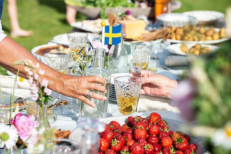 Drinking Aquavit is a ritual that involves copious toasting and singing.