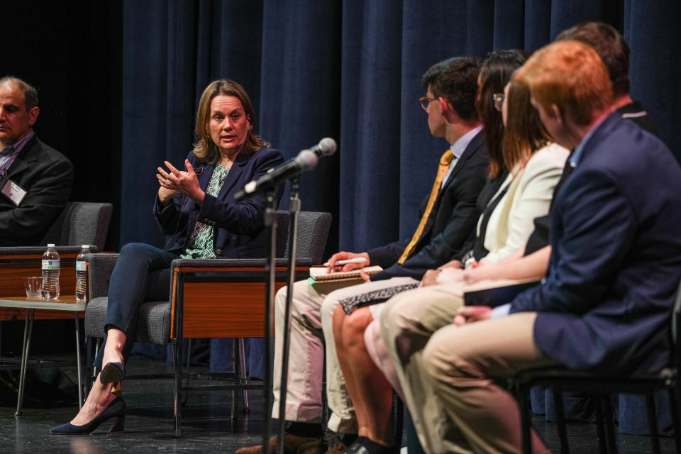 Xavier's own Julianne Smith returns to the University to speak to students about her role as a NATO Ambassador.