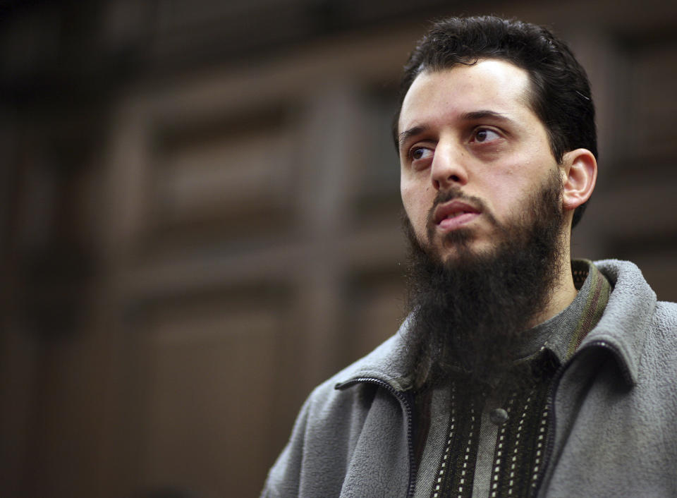 <em>El Motassadeq before his trial in Hamburg, northern Germany (Picture: AP Photo/Fabian Bimmer, Pool)</em>