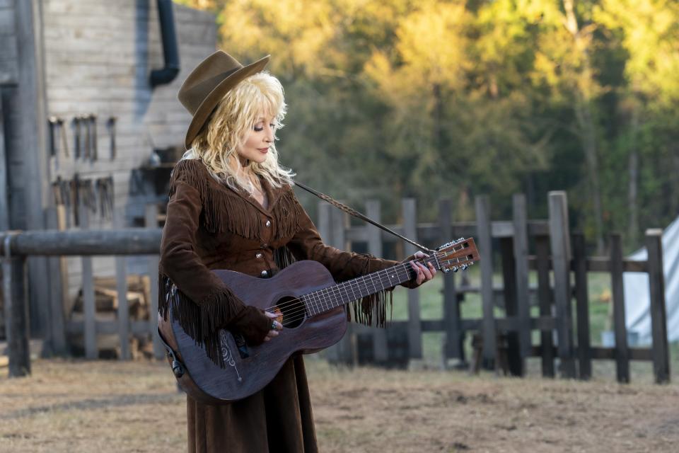 Dolly Parton in Heartstrings, now streaming on Netflix