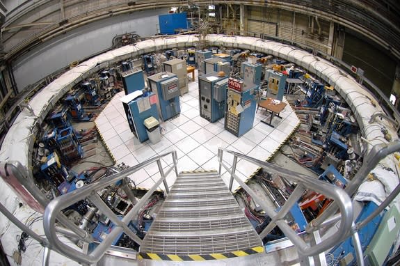 The Muon g-2 storage ring, in its current location at Brookhaven National Laboratory in New York.