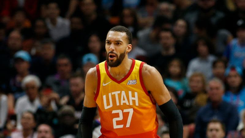 ▲爵士隊Rudy Gobert。（圖／美聯社／達志影像）