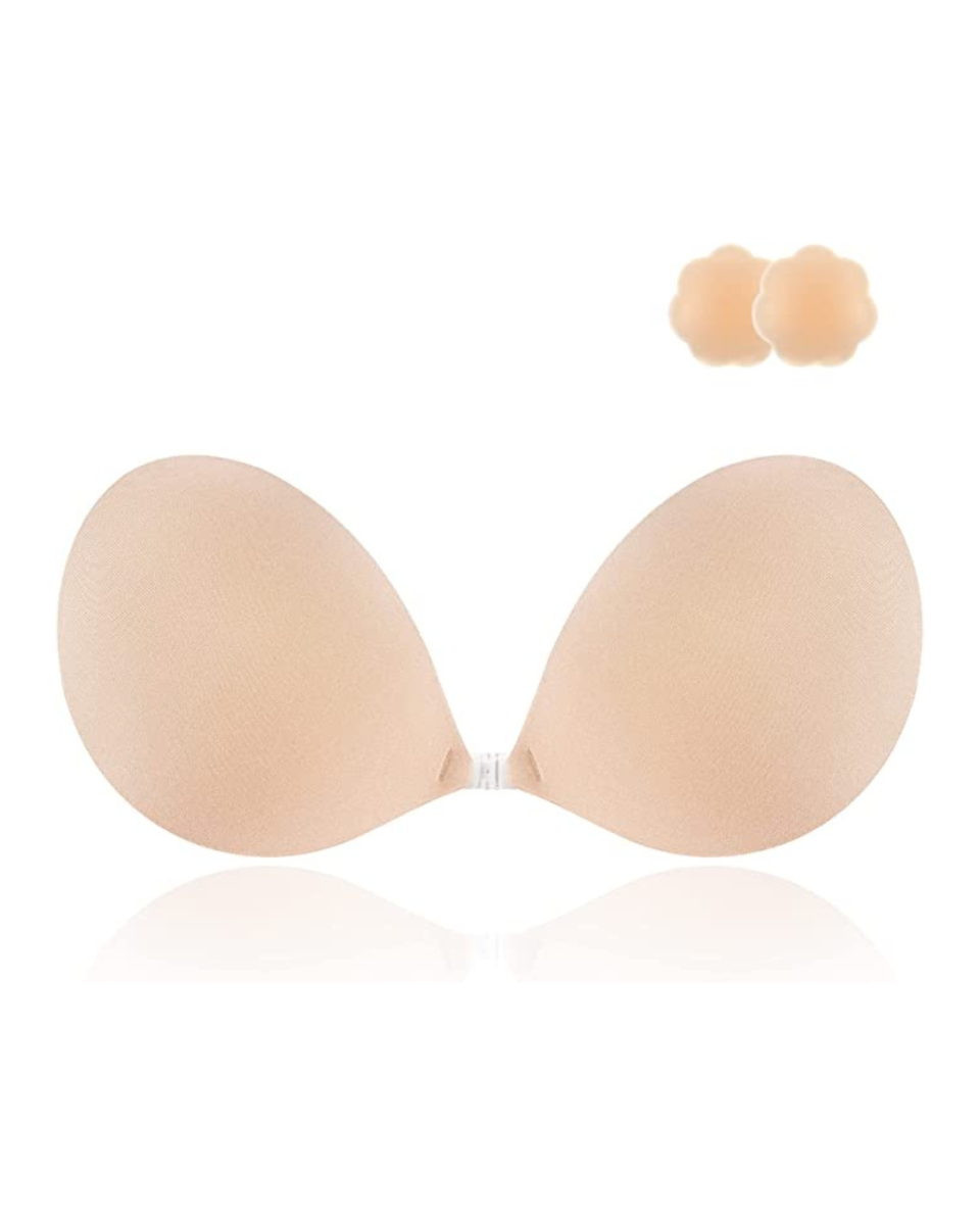 Adhesive Bra Strapless Sticky Silicone Bra (A Cup)