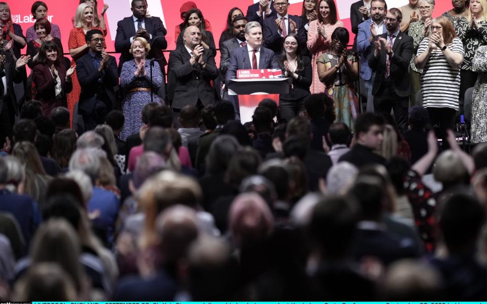 Sir Keir Starmer addresses Labour Party conference in Liverpool this afternoon  - Chris Furlong /Getty Images Europe 