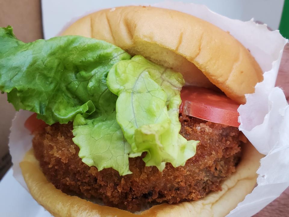 Shroom burger from Shake Shack.