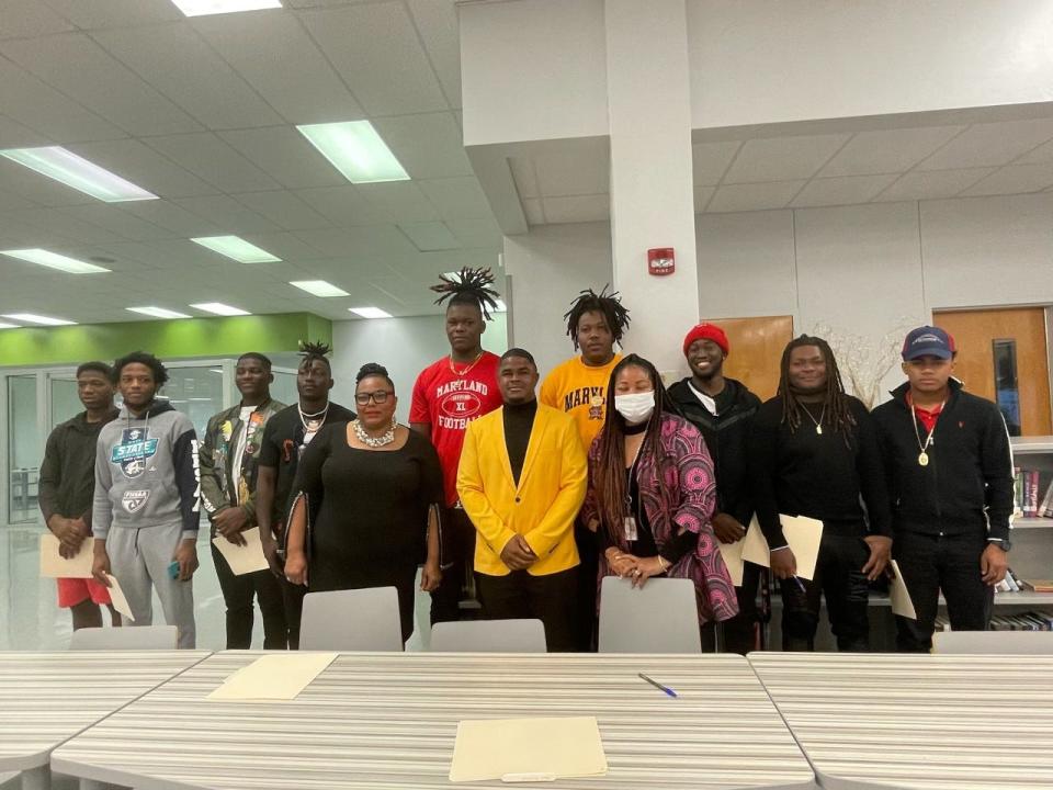 Glades Central's Rashad Jackson and nine senior Raiders who will be continuing their educations and dreams of playing college football after the school's national signing day ceremony on Feb. 2 in Belle Glade.