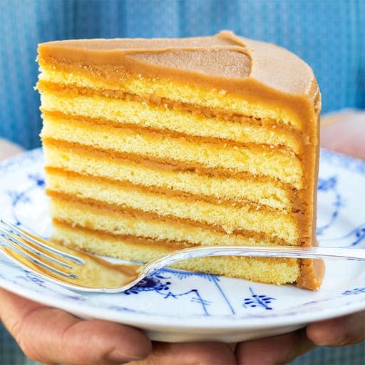 7-layer caramel cake