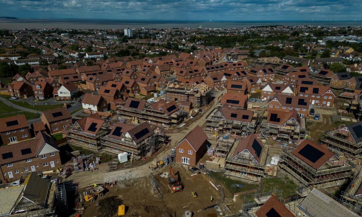 <span>Building work at a new housing development. Ministers say that the objections of a vocal minority have obstructed new housebuilding projects for years.</span><span>Photograph: Chris J Ratcliffe/Reuters</span>