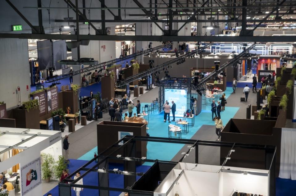 The Mipel Lab space at the Lineapelle trade show in February 2023.