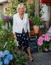 <p>The Duchess of Cornwall attended the 50th Anniversary of His Royal Highness’ Chairmanship of the Duchy of Cornwall Prince’s Council, wearing a black and white polka dot dress, a crisp white blazer and kitten heels.</p>