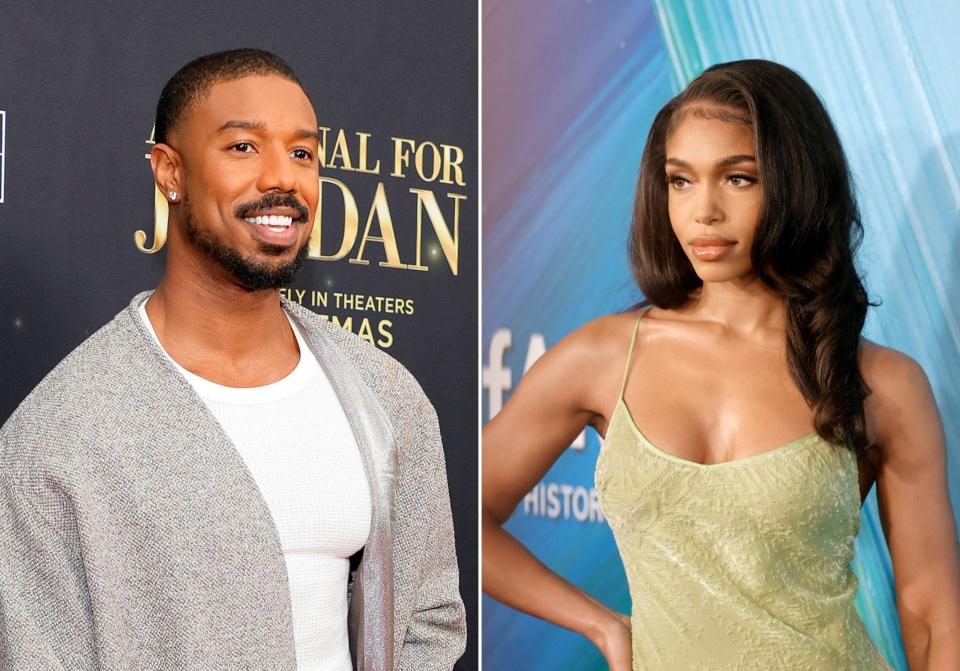 Michael B. Jordan, left, and Lori Harvey, right are dating.