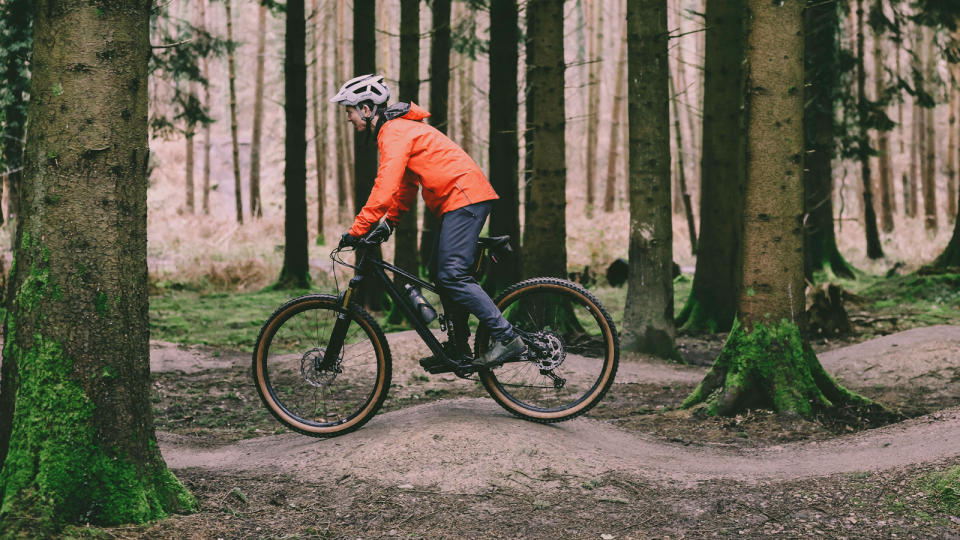 A rider on MTB trails