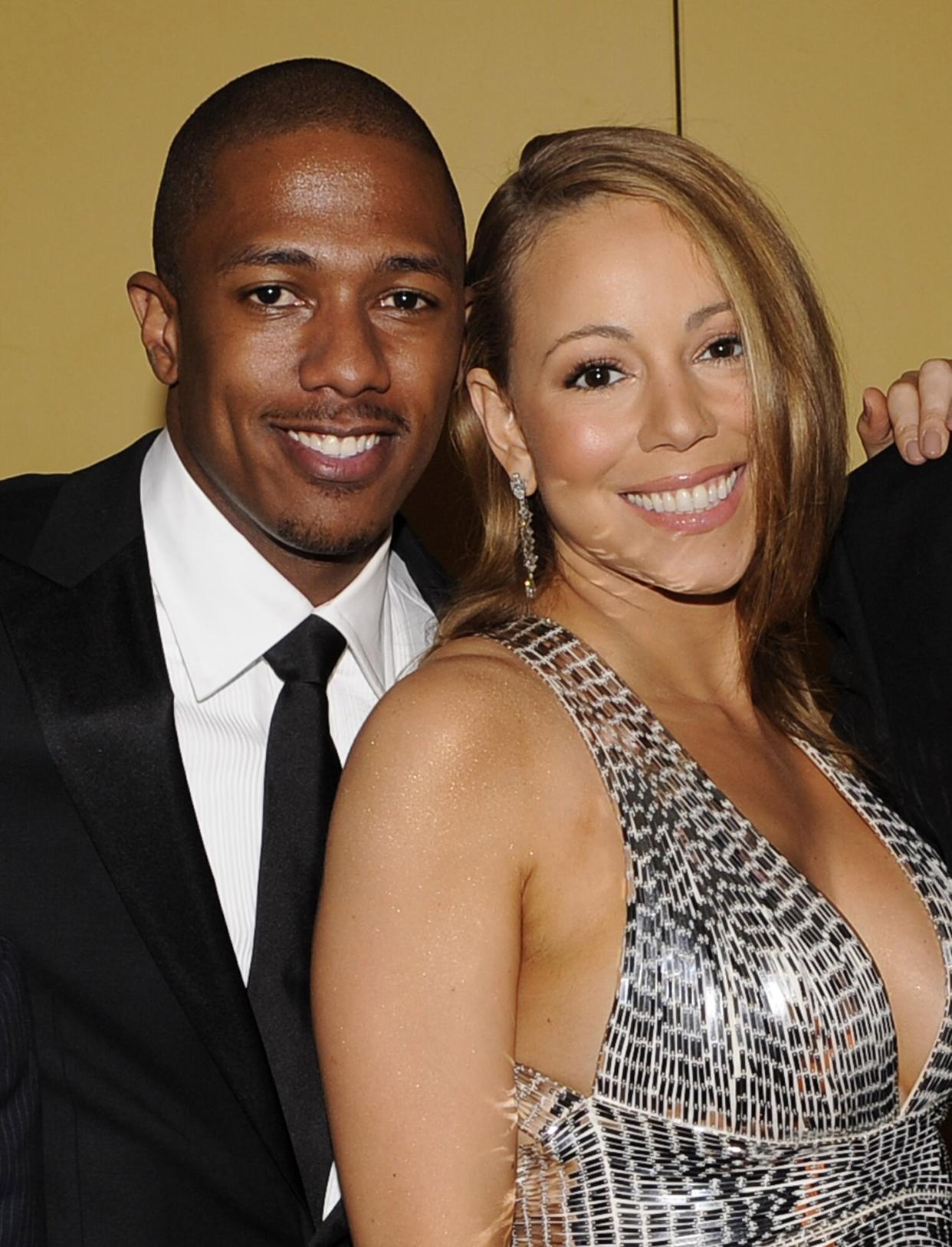 Nick Cannon and singer Mariah Carey attend Time's 100 Most Influential People in the World gala at Jazz at Lincoln Center on May 8, 2008 in New York City