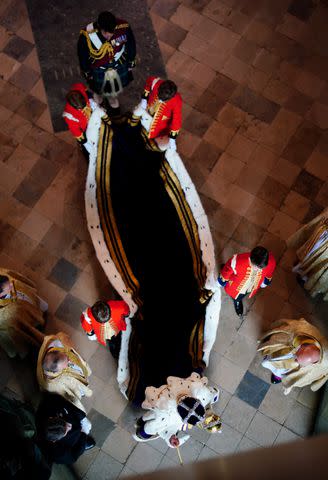 <p>Getty Images</p> Prince George at King Charles' coronation on May 6, 2023