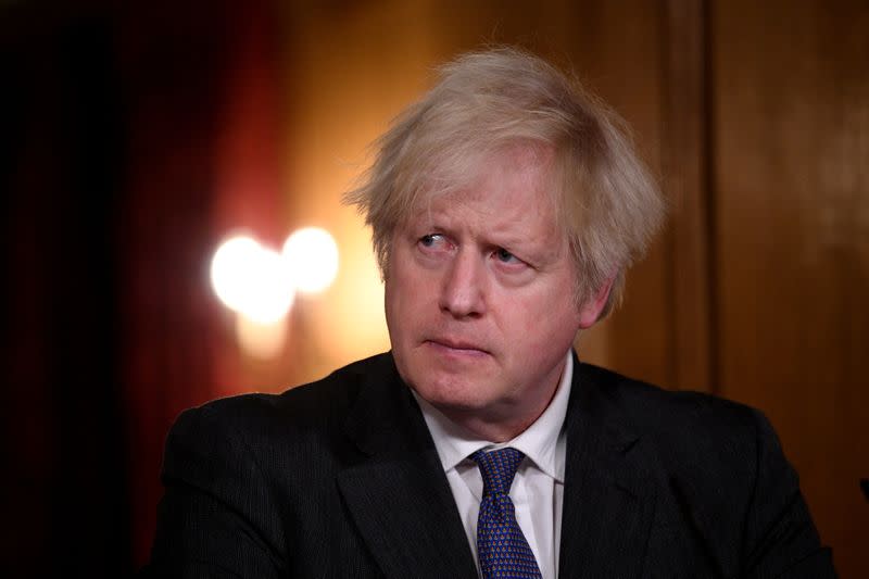 British PM Johnson leads COVID-19 news conference in London