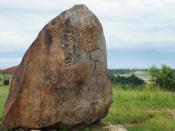 Historisches Graffiti: David Livingstone und der Journalist Henry Morton Stanley waren hier in Mugere und haben sich am Felsen verewigt. Foto: Carola Frentzen