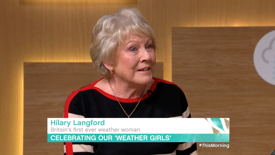 Langford also recounted how she would wear clothes during the broadcast in line with the forecast (ITV Studios/PA)