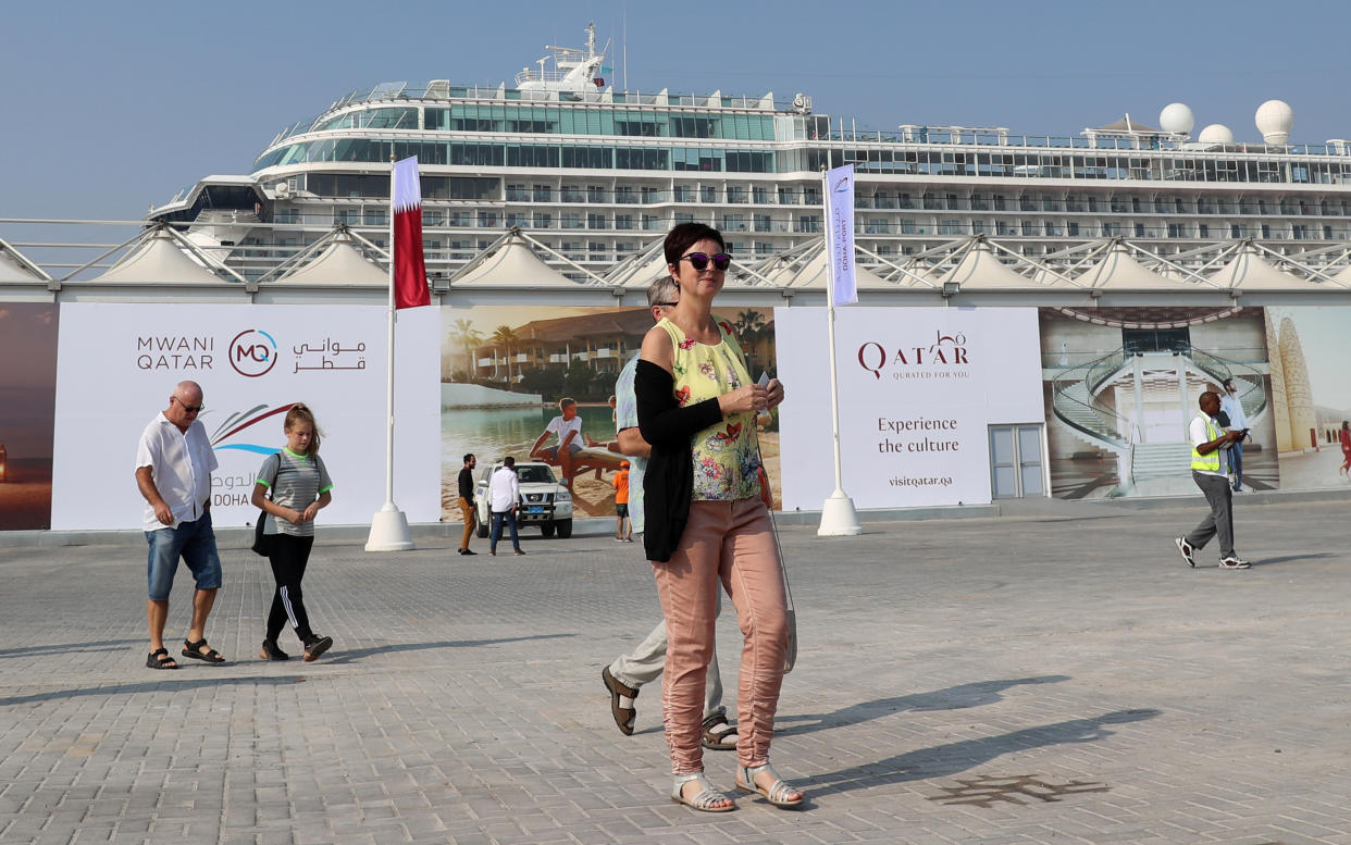 Para atender las personas asistentes al Mundial de Fútbol, los organizadores en Catar apuestan por innovar con 4.000 habitaciones en cruceros. (Foto: Getty Images)