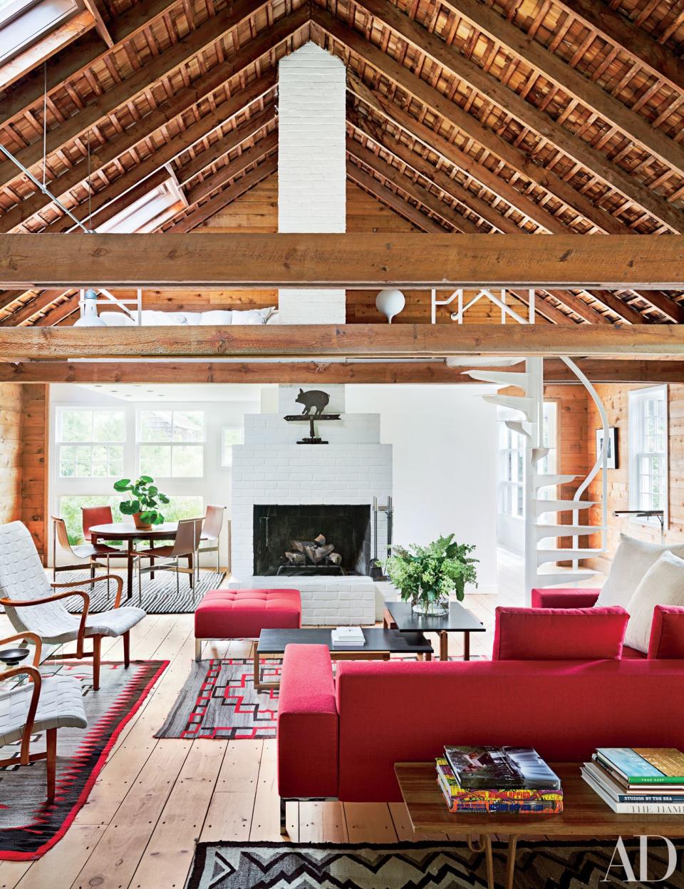 A Living Room with Bucolic Bones