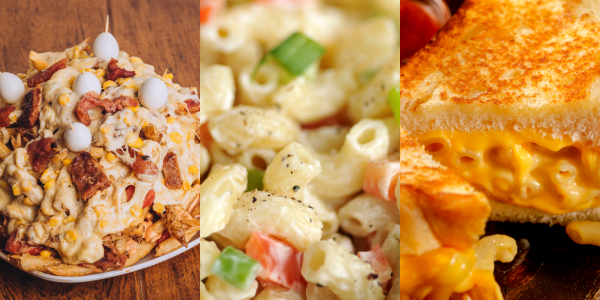 Macaroni Recipes triptych