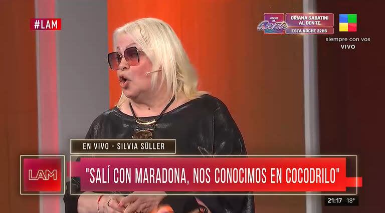 Silvia Süller reveló detalles de su relación con Diego Maradona (Foto: captura TV)