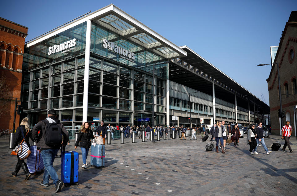 General view of the St Pancras Railway Station in London, Britain, March 30, 2019. REUTERS/Alkis Konstantinidis