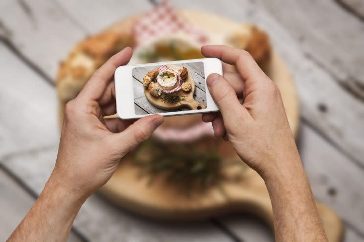 What will we take #foodporn photos of without melted camembert? [Photo: Getty]