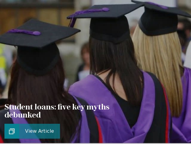 Student loans: five key myths debunked