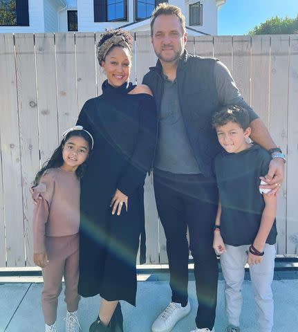 tamera mowry/ instagram Tamera Mowry and husband Adam with kids