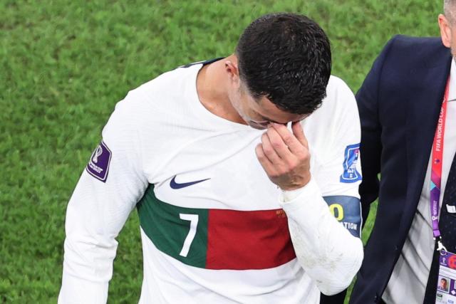 Cristiano Ronaldo exits in tears after Portugal's World Cup exit