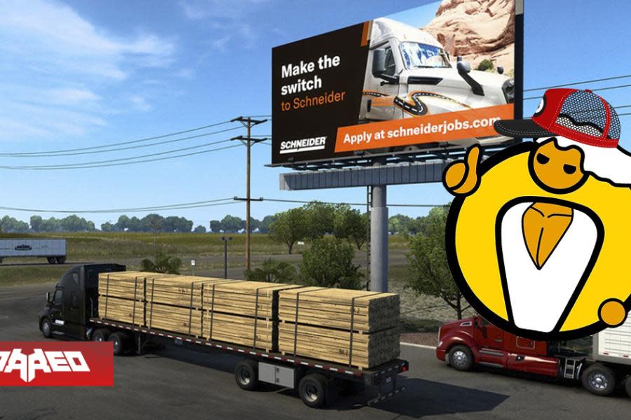 Empresa busca camioneros con publicidad dentro del juego American Truck Simulator por "habilidades por encima de su nivel"