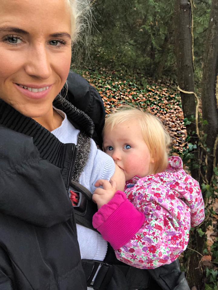 Kate Thornalley, a mother-of-two in England says she’s been called “selfish” for breastfeeding her children as toddlers. (Photo: Facebook/Mrs. Bombastic)