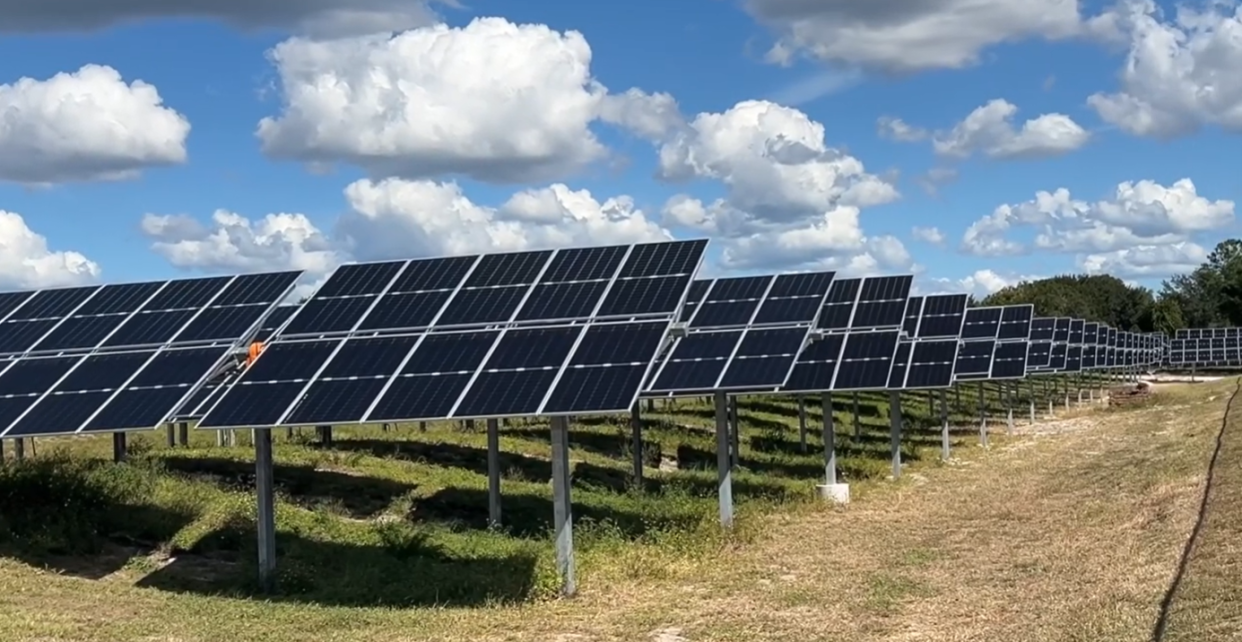 Pictured here is Mount Dora Community Solar Farm north of Lake Center Drive, unveiled in March 2023.