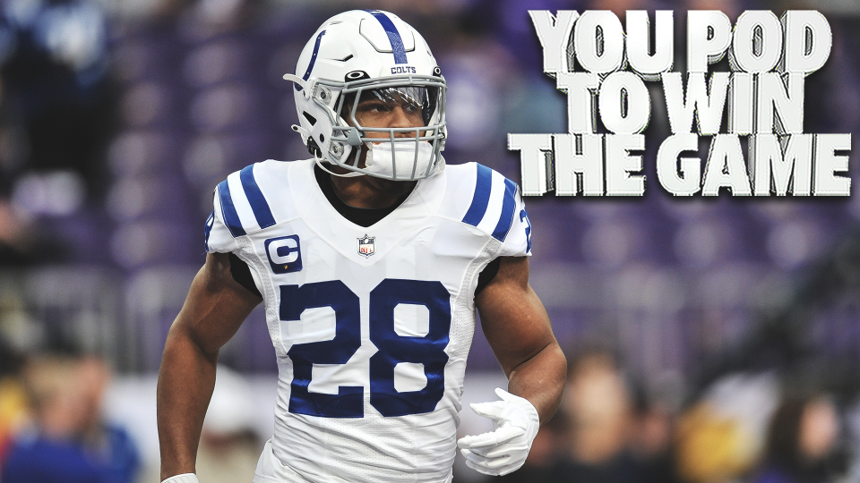 Dec 17, 2022; Minneapolis, Minnesota, USA; Indianapolis Colts running back Jonathan Taylor (28) warms up before the game against the Minnesota Vikings at U.S. Bank Stadium. Mandatory Credit: Jeffrey Becker-USA TODAY Sports