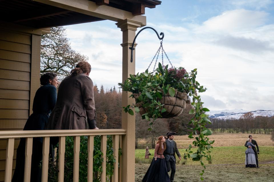 At the Outlander season five conclusion, all's quiet at Fraser's Ridge. Don't expect that to last in season six.